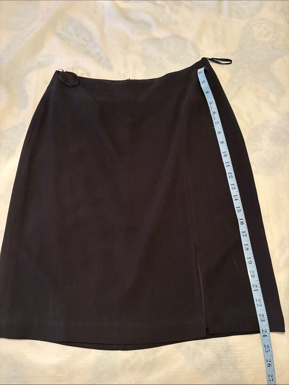 Tommy Bahama Black A-Line Skirt with Side Tie